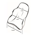Fiberglass oval seat