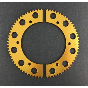 79 Tooth #219 Chain Gold Solid Sprocket Mini Bike & Go Kart Racing Parts 