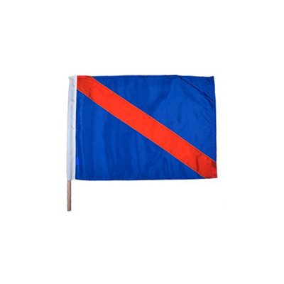 Racing Flag, Blue 24" x 24"